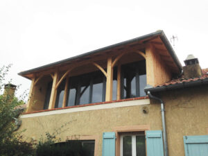 Extension bois d’une habitation à Estang