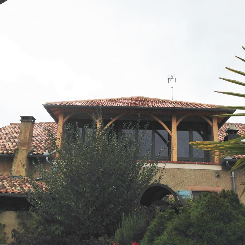 Extension bois d’une habitation à Estang