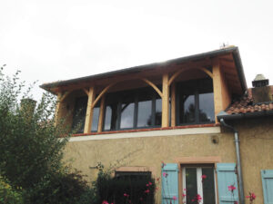 Extension bois d’une habitation à Estang