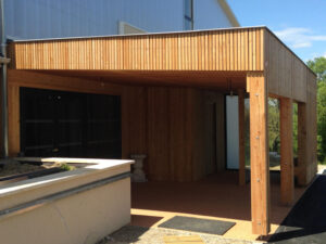 Réalisation d’une extension bois à la salle de basket à Réjaumont