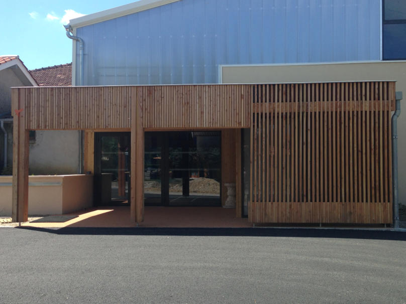 Réalisation d’une extension bois à la salle de basket à Réjaumont