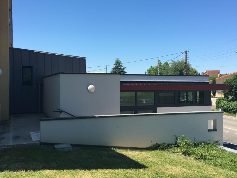 Travaux de zinguerie dans une maison médicale à Marciac