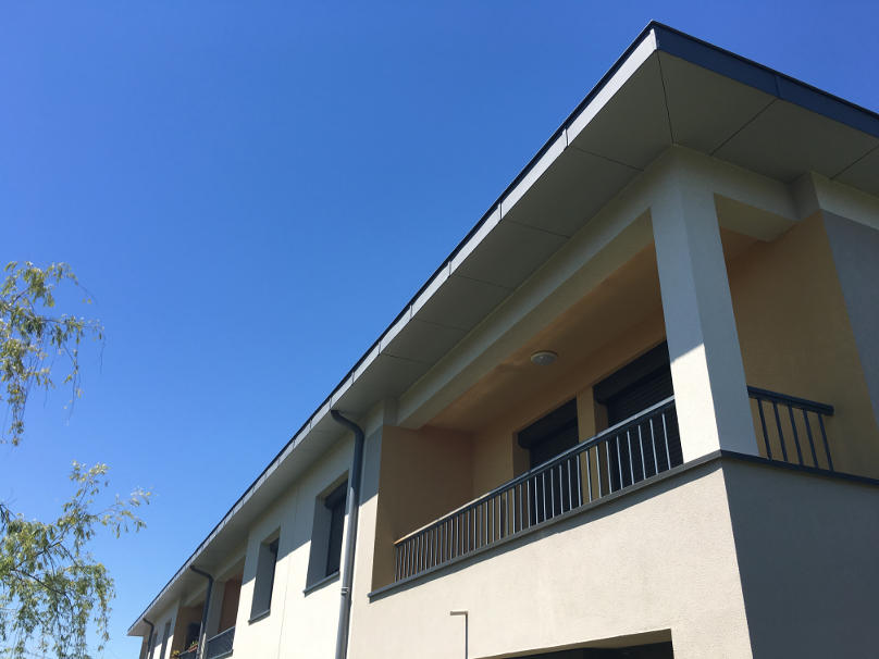 Travaux de zinguerie dans une maison médicale à Marciac